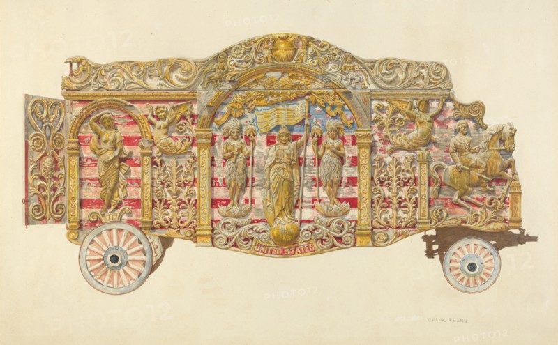 Circus Wagon, c. 1938. Creator: Frank M Keane.
