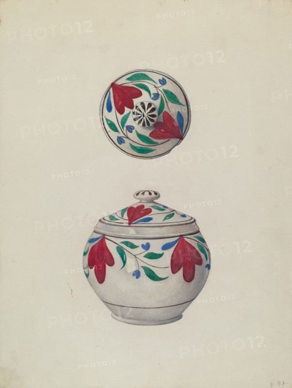 Sugar Bowl, c. 1938. Creator: Elmer R. Kottcamp.