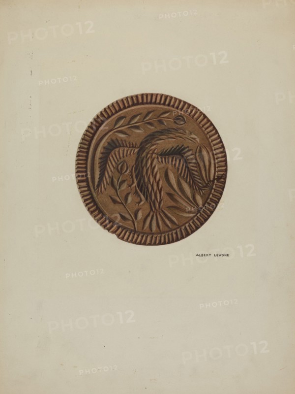 Pa. German Butter Mold, c. 1938. Creator: Albert J. Levone.