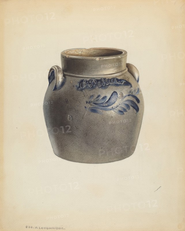Small Crock, c. 1938. Creator: George Loughridge.