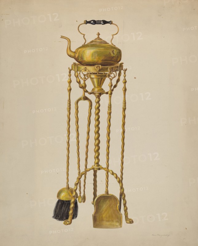 Fireside Set, c. 1938. Creator: Hans Mangelsdorf.