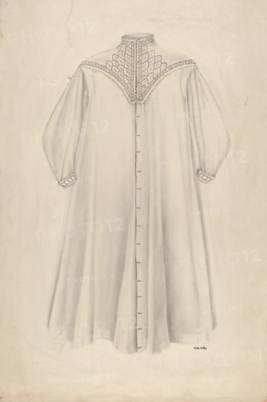Woman's Nightgown, c. 1938. Creator: Edith Miller.