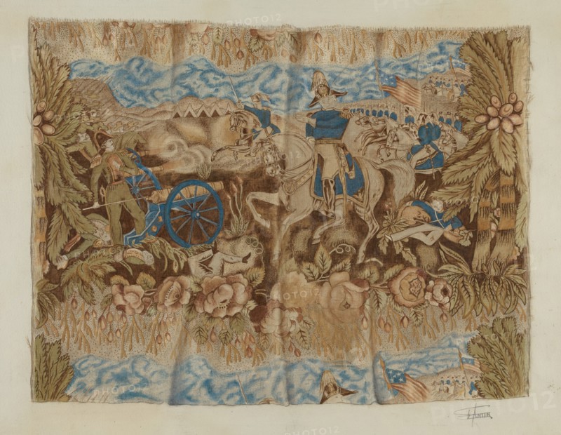 Historical Printed Cotton, c. 1939. Creator: Esther Hansen.
