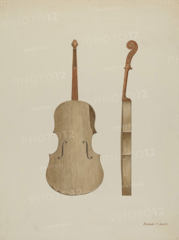 Violin, c. 1940. Creator: Edward Jewett.