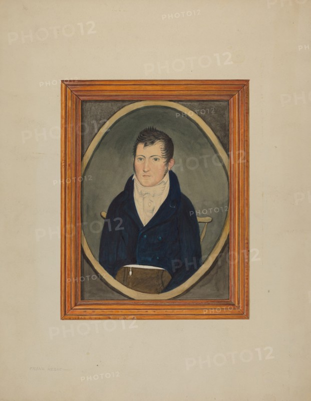Portrait - Watercolor, c. 1940. Creator: Frank M Keane.