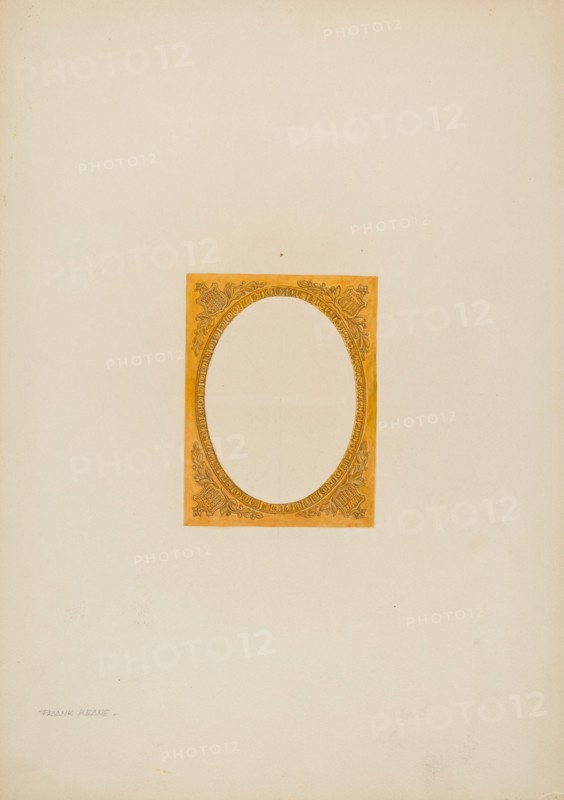 Metal Frame Daguerreotype (Brass), c. 1941. Creator: Frank M Keane.