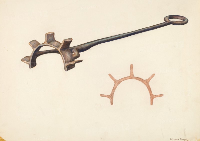 Branding Iron, c. 1942. Creator: Elizabeth Johnson.