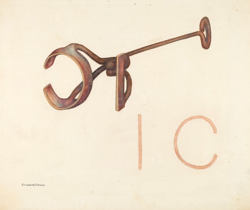 Branding Iron, c. 1942. Creator: Elizabeth Johnson.