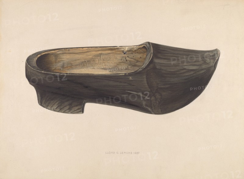 Wooden Shoe, 1937. Creator: Lloyd Charles Lemcke.