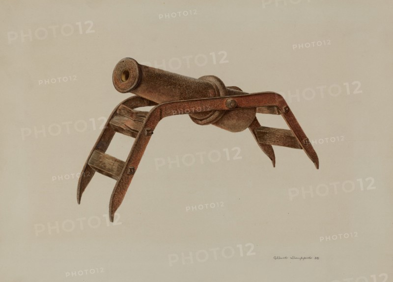Toy Cannon, 1938. Creator: Albert Geuppert.