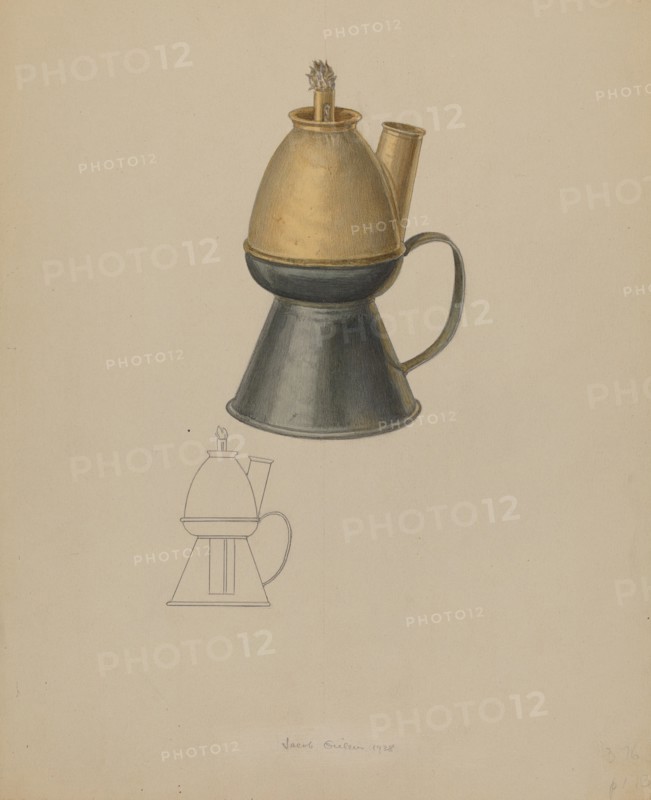 Petticoat Lamp, 1938. Creator: Jacob Gielens.