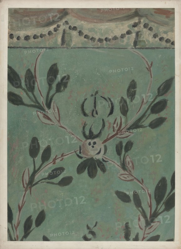 Free Hand Wall Decoration, 1935/1942. Creator: Michael Lauretano.