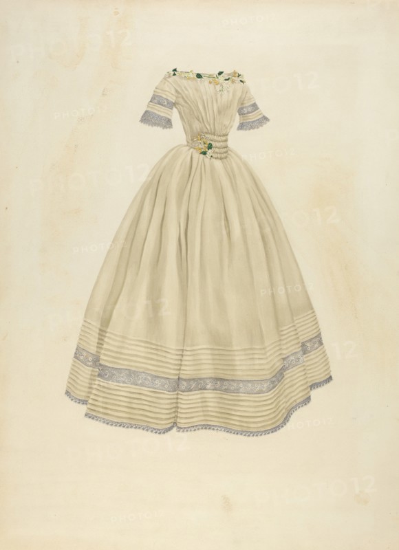 Wedding Dress, 1935/1942. Creator: Irene Lawson.