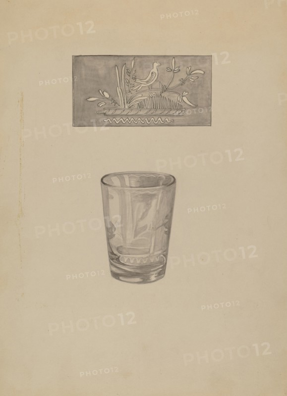 Whiskey Glass, 1935/1942. Creator: Gertrude Lemberg.