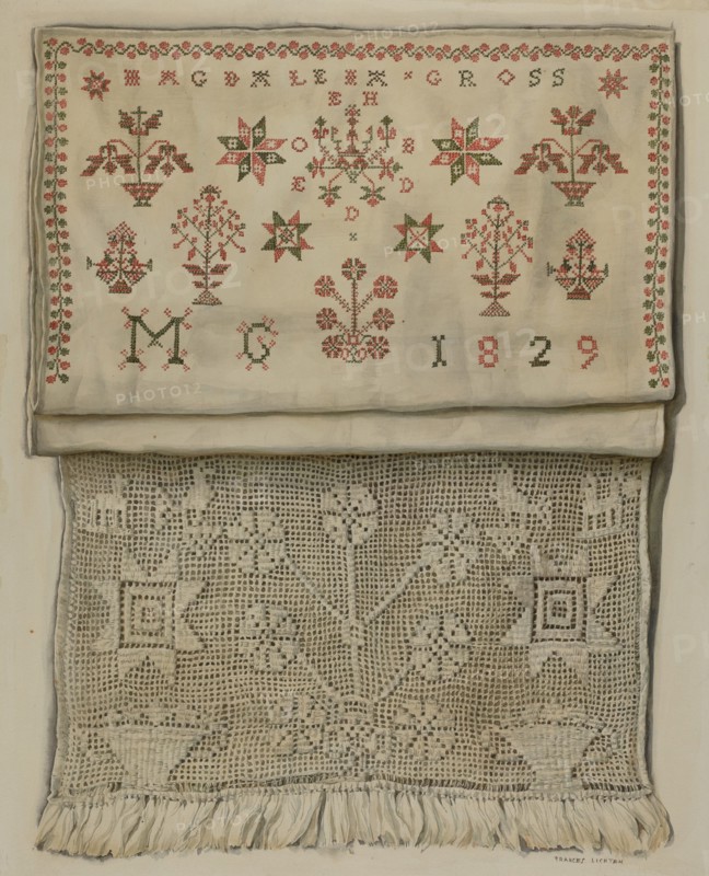1829 Show Towel, 1935/1942. Creator: Frances Lichten.