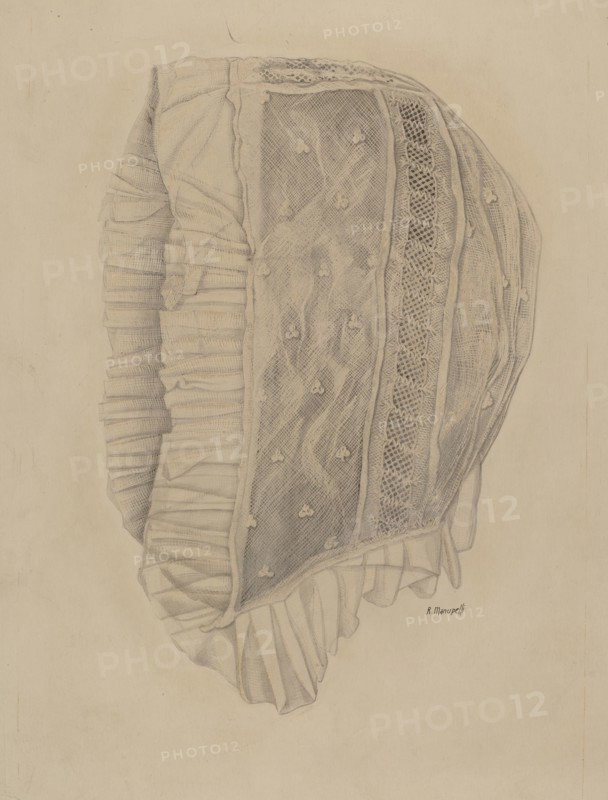 Child's Lace Cap, 1935/1942. Creator: Raymond Manupelli.