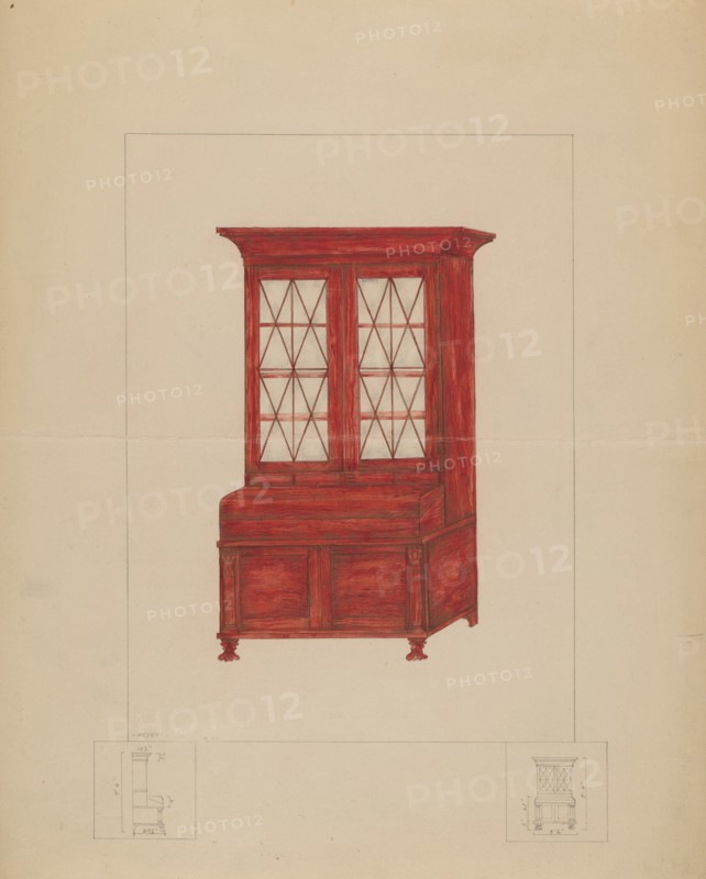 Bookcase, 1935/1942. Creator: Henry Meyers.