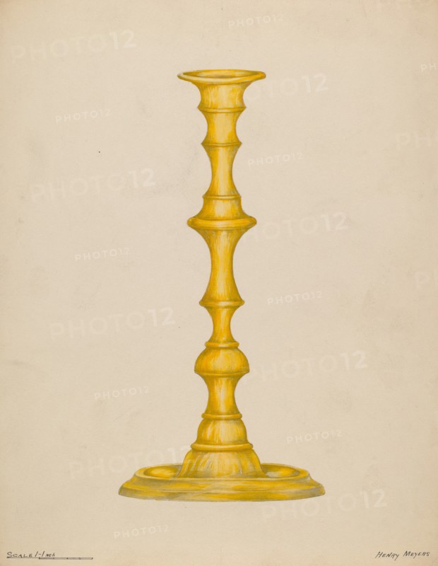 Candlestick, 1935/1942. Creator: Henry Meyers.