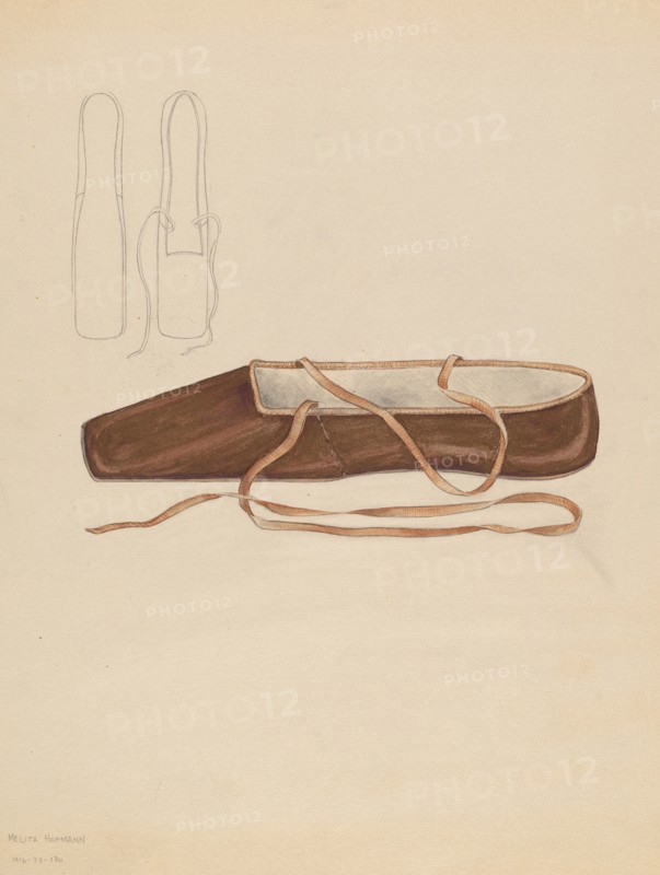 Slipper, c. 1936. Creator: Melita Hofmann.