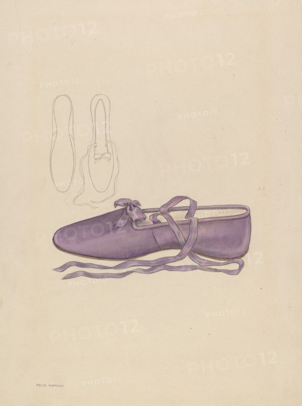Slipper, c. 1936. Creator: Melita Hofmann.