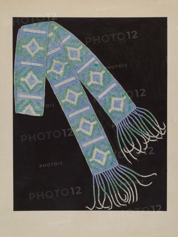 Bead Belt, c. 1936. Creator: Gordena Jackson.