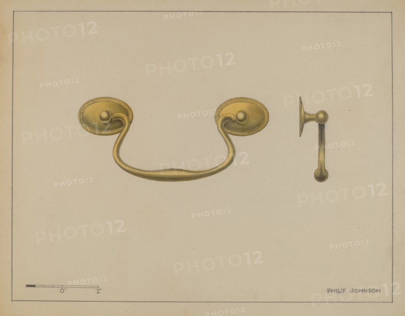 Drawer Pull, c. 1936. Creator: Philip Johnson.