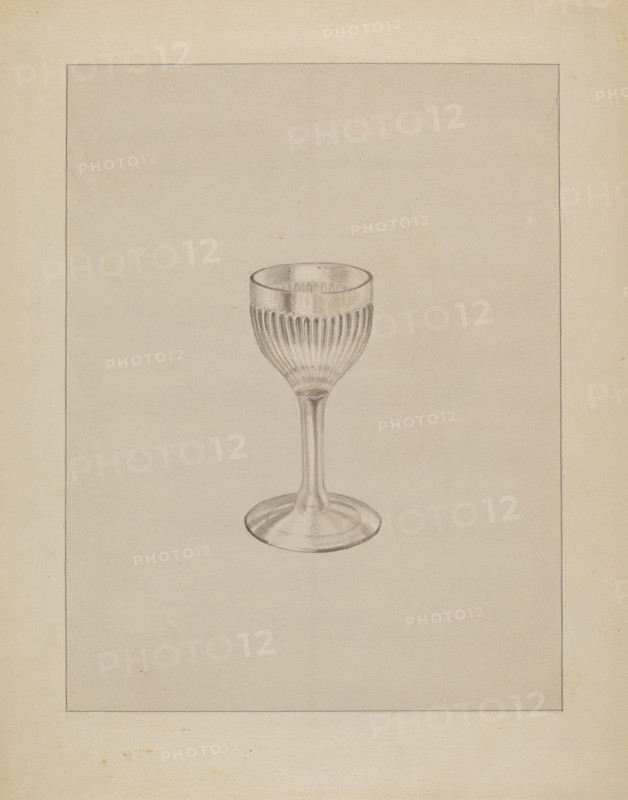 Wine Glass, c. 1936. Creator: Gertrude Lemberg.
