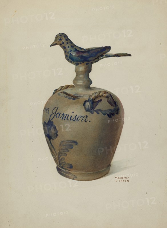 Pa. German Money Bank, c. 1936. Creator: Frances Lichten.