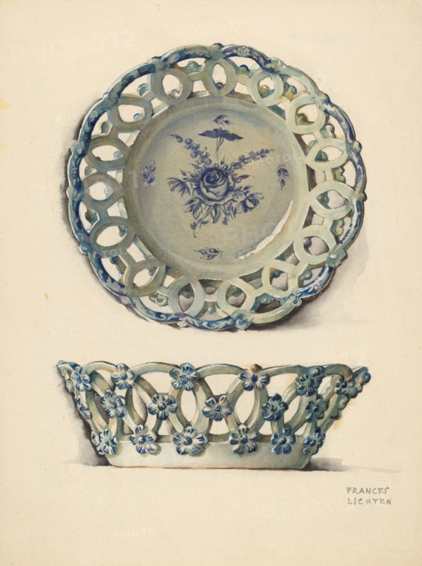 Fruit Basket, c. 1936. Creator: Frances Lichten.