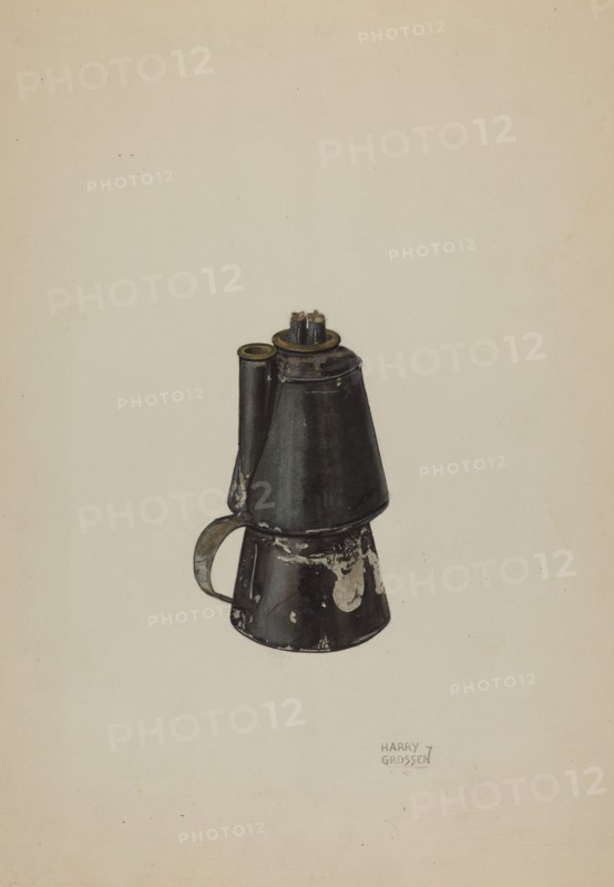 Petticoat Lamp, c. 1937. Creator: Harry Grossen.
