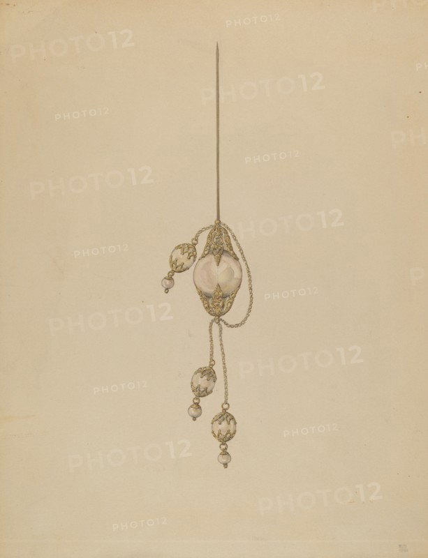 Hair Ornament, c. 1937. Creator: Melita Hofmann.