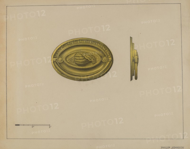 Drawer Pull, c. 1937. Creator: Philip Johnson.