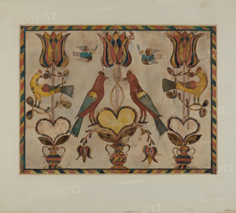 Fractur, c. 1937. Creator: Albert J. Levone.