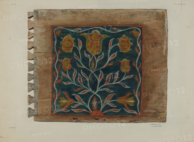 Pa. German Chest, c. 1937. Creator: Frances Lichten.