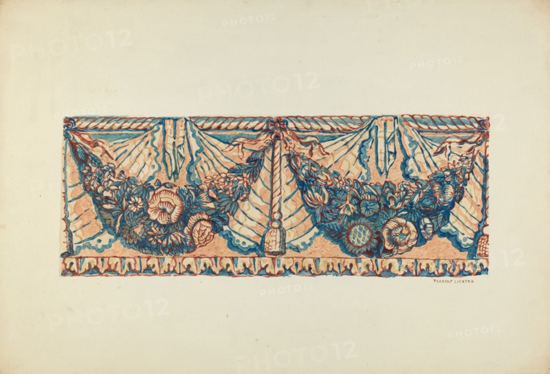 Wall Paper Border, c. 1937. Creator: Frances Lichten.