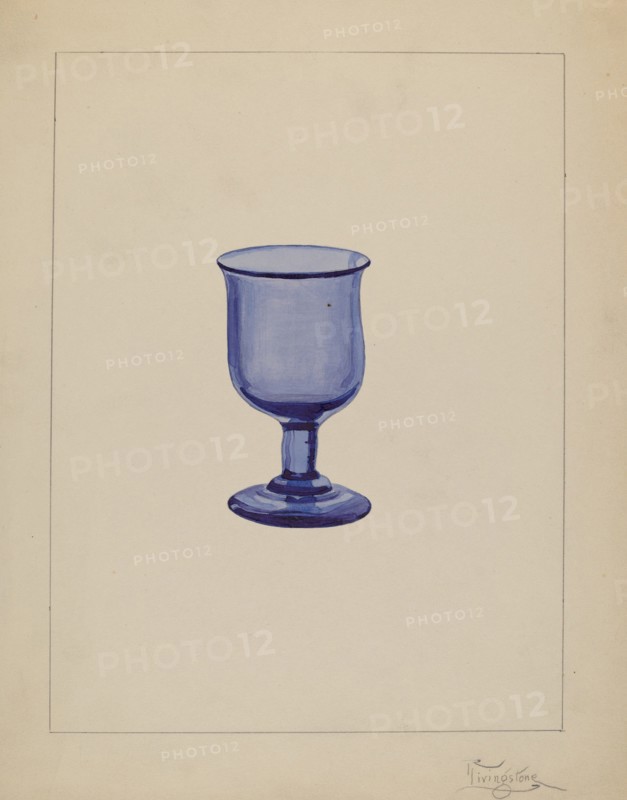 Wine Glass, c. 1937. Creator: Rolland Livingstone.