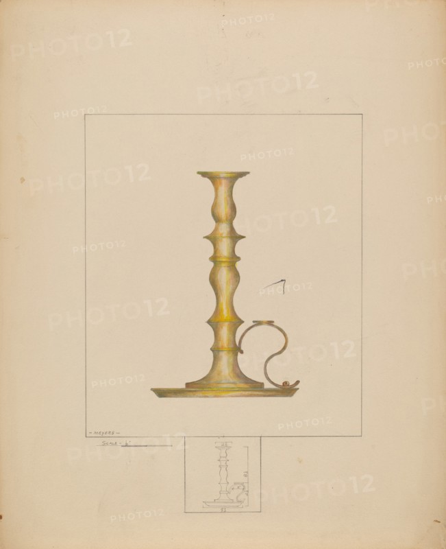 Candlestick, c. 1937. Creator: Henry Meyers.