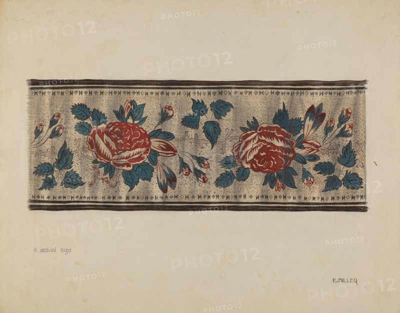 Chintz Border, c. 1937. Creator: Edith Miller.