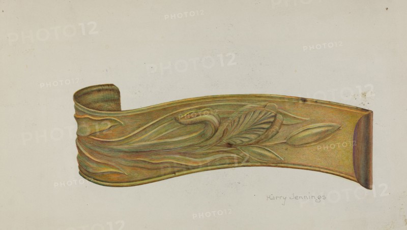 Tie-back, c. 1938. Creator: Harry Jennings.