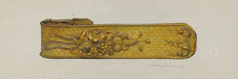 Tie-back, c. 1938. Creator: Harry Jennings.