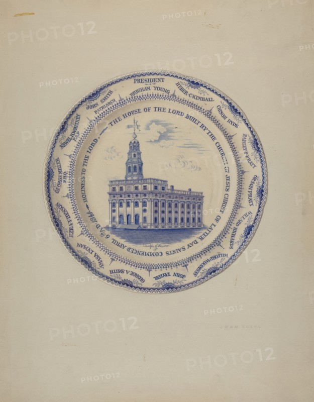 Plate, c. 1938. Creator:  John Koehl.