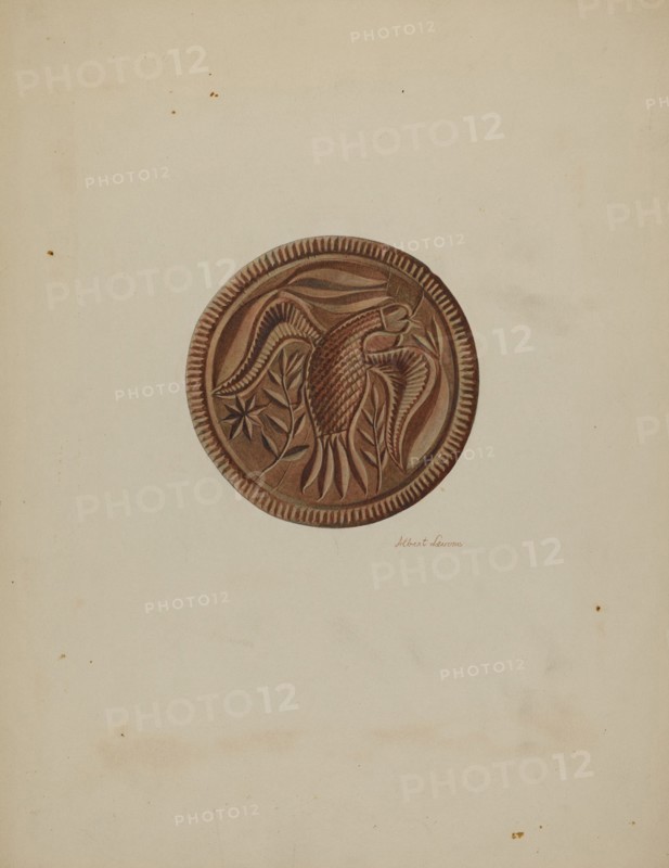 Pa. German Butter Mold, c. 1938. Creator: Albert J. Levone.