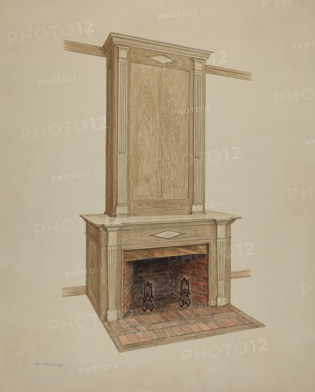 Carved Casing, c. 1938. Creator: Hans Mangelsdorf.