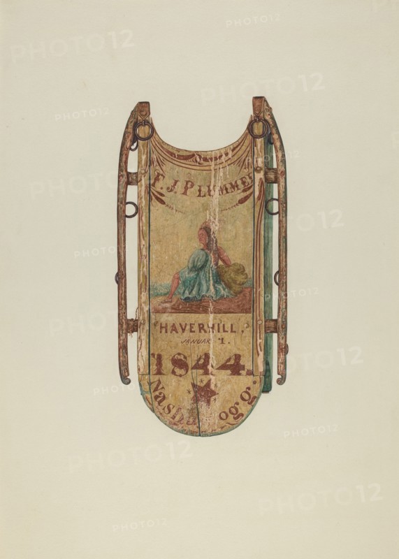Sled, c. 1939. Creator: Harriette Gale.