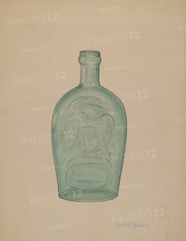 Glass Bottle, c. 1939. Creator: LeRoy Griffith.