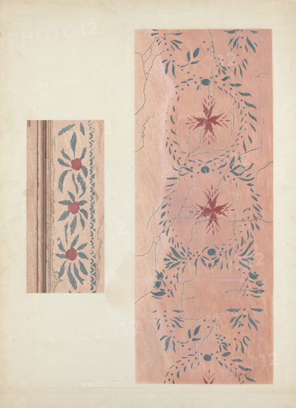Wall Stencil, c. 1940. Creator: Ray Holden.