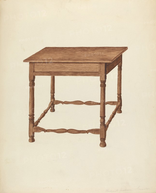 Table, c. 1953. Creator: Frederick Jackson.