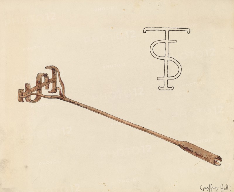 Branding Iron, c. 1936. Creator: Geoffrey Holt.