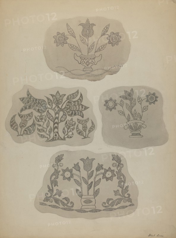 Pa. German Coffee Pot Designs, c. 1937. Creator: Albert J. Levone.