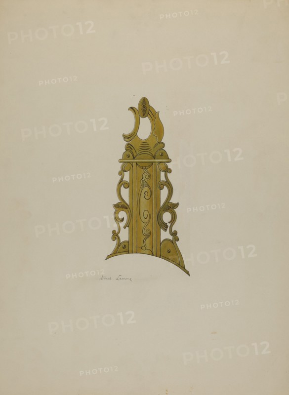 Patch Box from Ky. Rifle, c. 1938. Creator: Albert J. Levone.